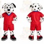 Dalmatian Red Jersey Mascot Costume