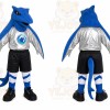 Blue Shark Hockey Mascot Costume