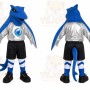 Blue Shark Hockey Mascot Costume