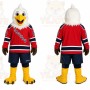 Eagle Red Jersey Mascot Costume