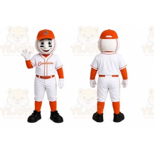 Orange Baseball Boy Mascot Costume