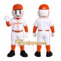 Orange Baseball Boy Mascot Costume