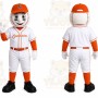 Orange Baseball Boy Mascot Costume