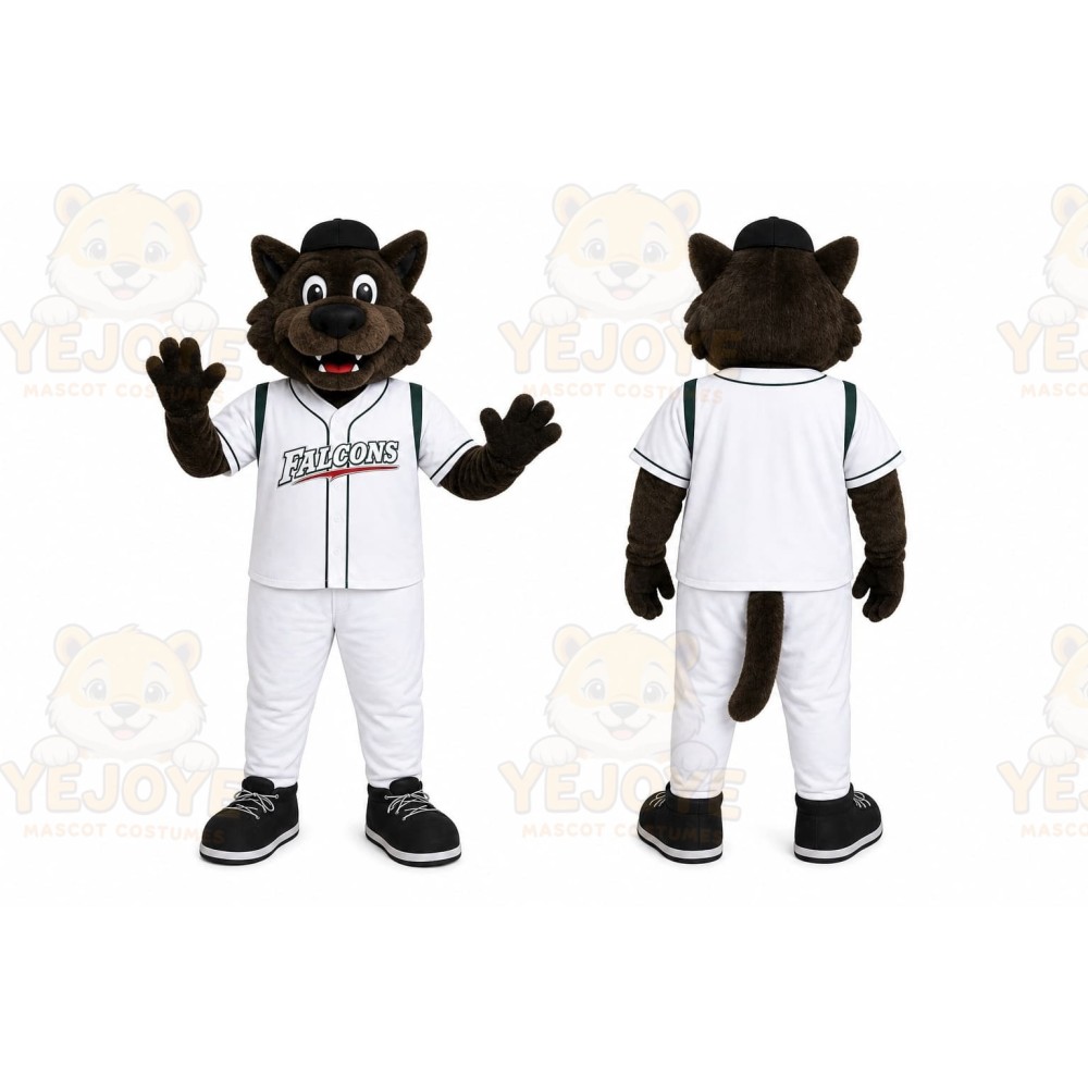 Cartoon Wolf Mascot Costume