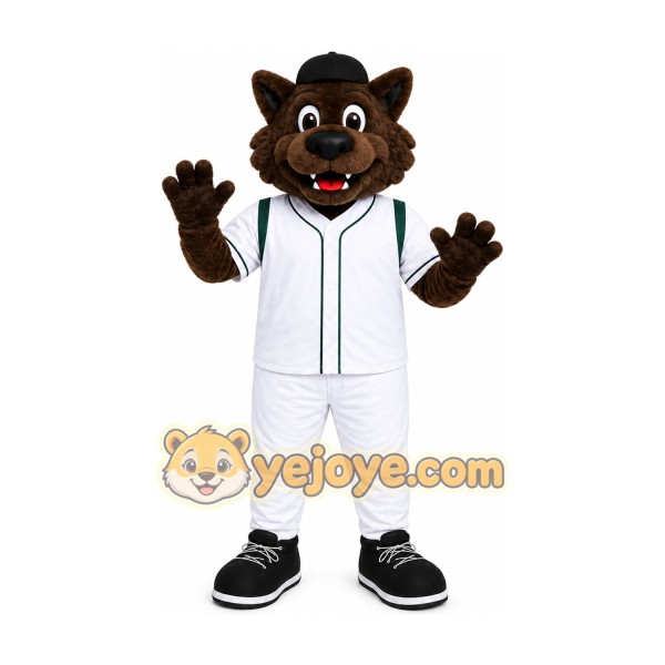 Cartoon Wolf Mascot Costume