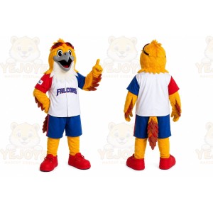 Yellow Falcon Mascot Costume Adult Size
