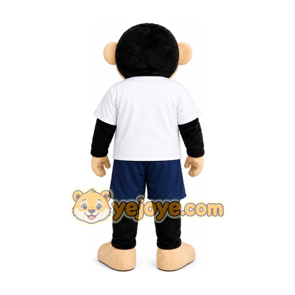 Monkey R Shirt Mascot Costume Monkey R Shirt Mascot Costume