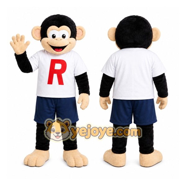 Monkey R Shirt Mascot Costume