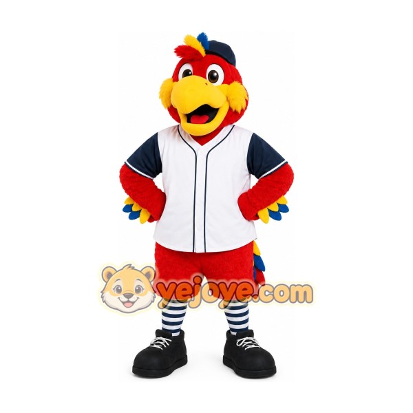 Colorful Tropical Parrot Mascot Costume