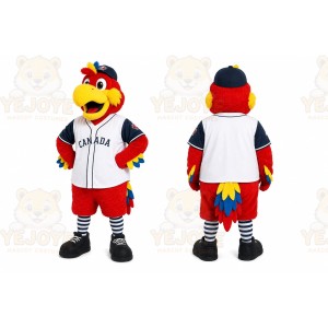 Colorful Tropical Parrot Mascot Costume