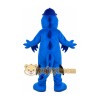 Cute Blue Dinosaur Mascot Costume Adult Size