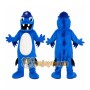Cute Blue Dinosaur Mascot Costume Adult Size