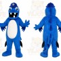Cute Blue Dinosaur Mascot Costume Adult Size