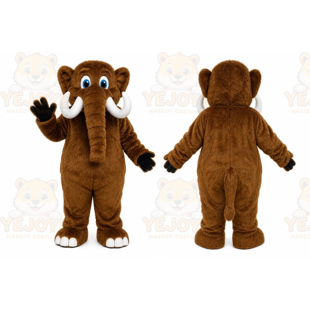 Brown Mammoth Mascot Costume