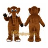 Brown Mammoth Mascot Costume Brown Mammoth Mascot Costume