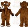 Brown Mammoth Mascot Costume
