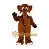 Brown Mammoth Mascot Costume Brown Mammoth Mascot Costume