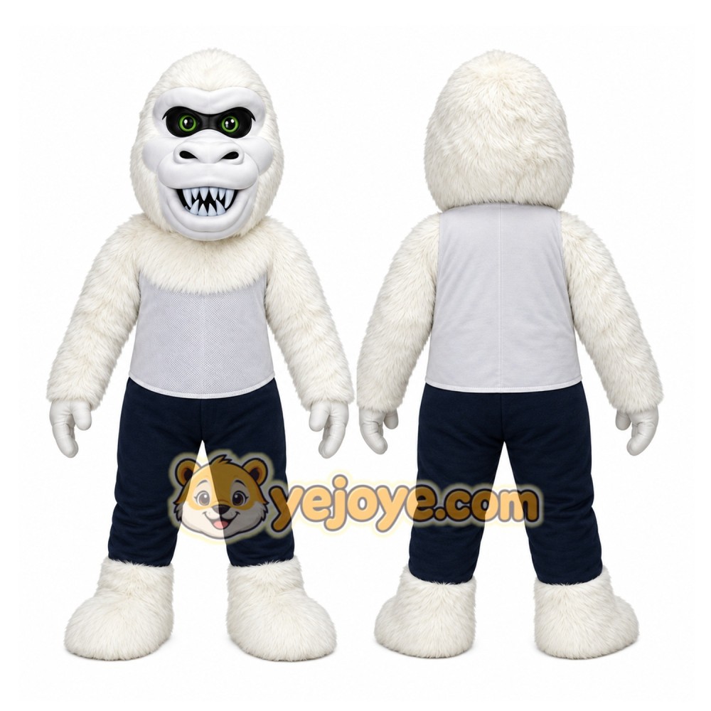 White Yeti Mascot Costume