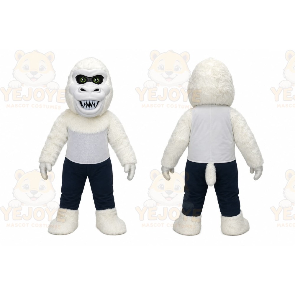 White Yeti Mascot Costume