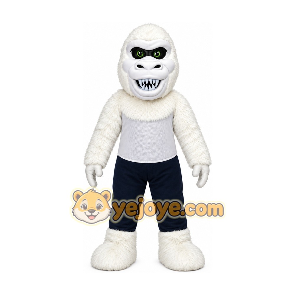 White Yeti Mascot Costume
