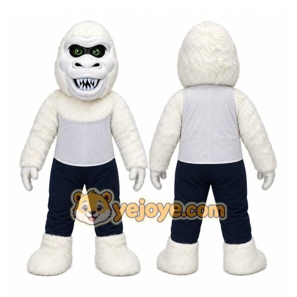 White Yeti Mascot Costume