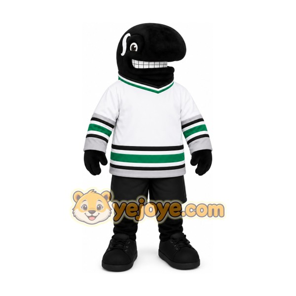 Black and White Orca Mascot Costume Adult Size