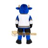 Blue Bull Sports Mascot Costume Blue Bull Sports Mascot Costume