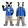 Black and White Badger Mascot Costume Black and White Badger Mascot Costume