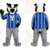 Black and White Badger Mascot Costume