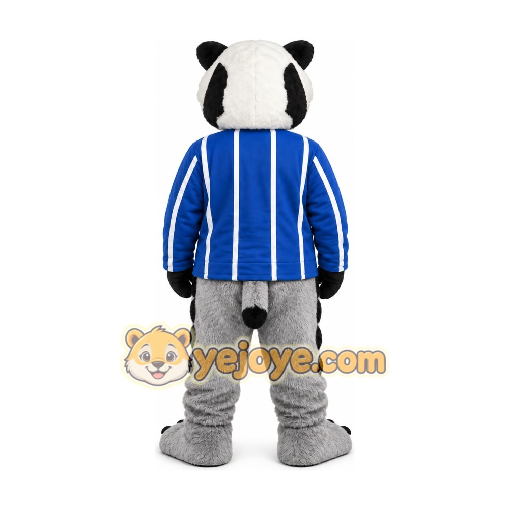 Black and White Badger Mascot Costume Black and White Badger Mascot Costume