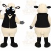 Black White Sheep Mascot Costume