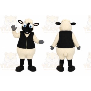 Black White Sheep Mascot Costume