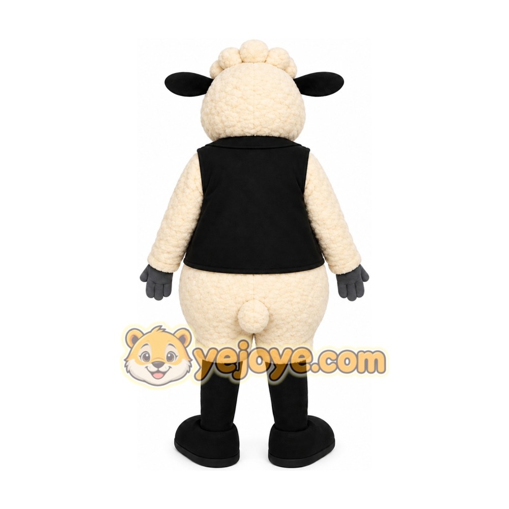 Black White Sheep Mascot Costume Black White Sheep Mascot Costume