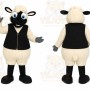 Black White Sheep Mascot Costume