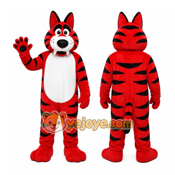 Red Tiger Mascot Costume
