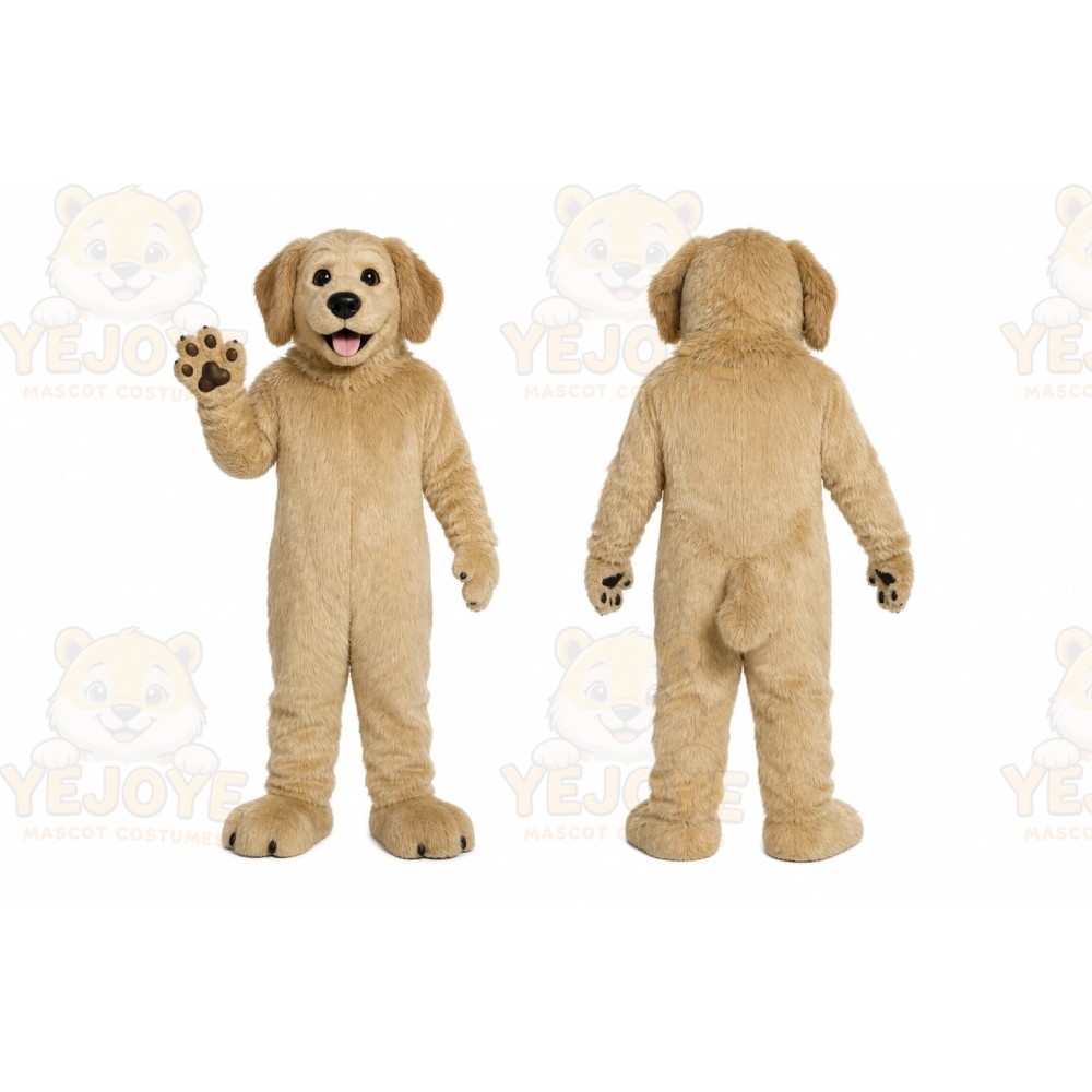 Beige Puppy Mascot Costume