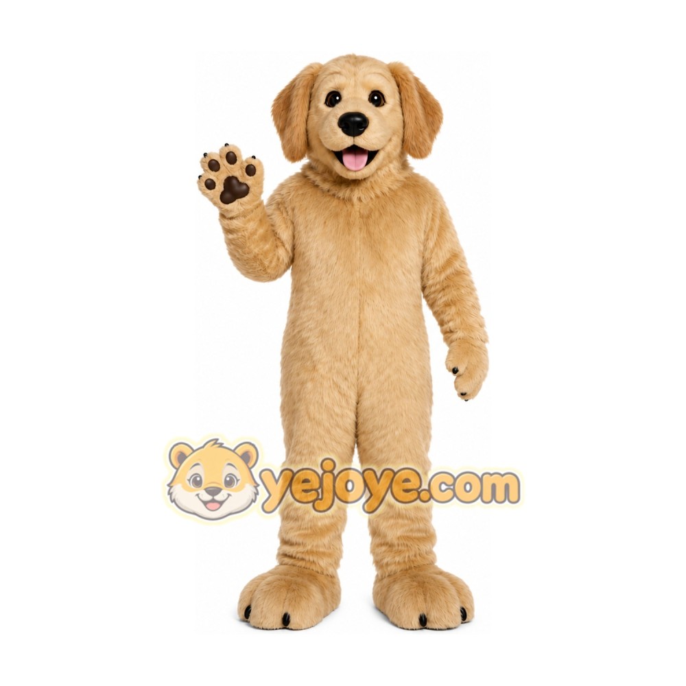 Beige Puppy Mascot Costume