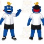 Blue Furry Monster Mascot Costume