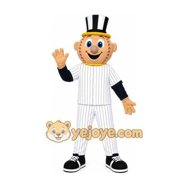 Cartoon Baseball Mascot Costume Adult Size