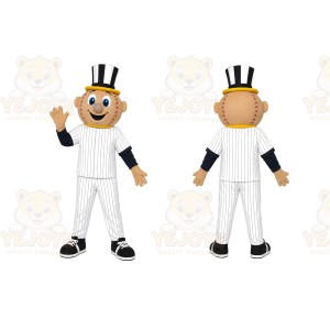 Cartoon Baseball Mascot Costume Adult Size
