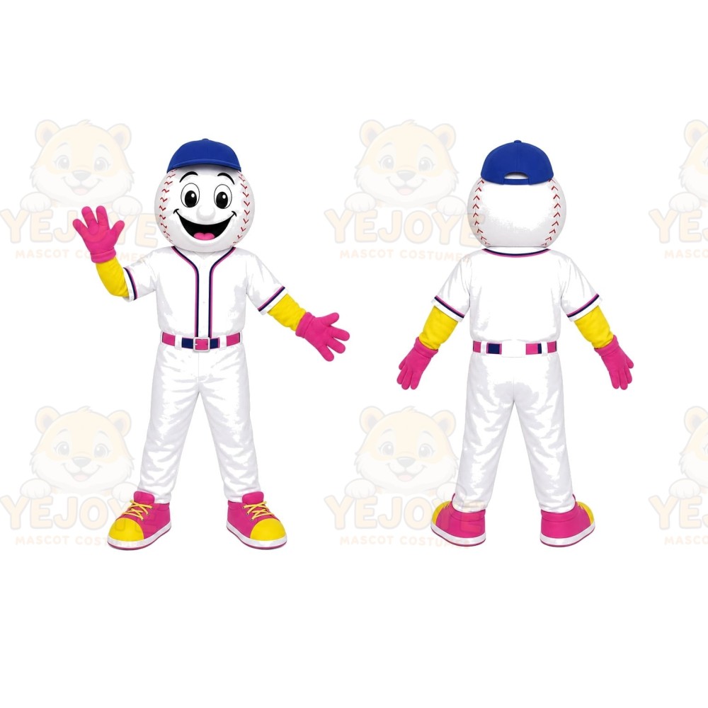 White Sports Character Mascot Costume