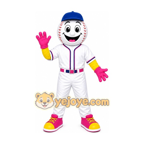 White Sports Character Mascot Costume