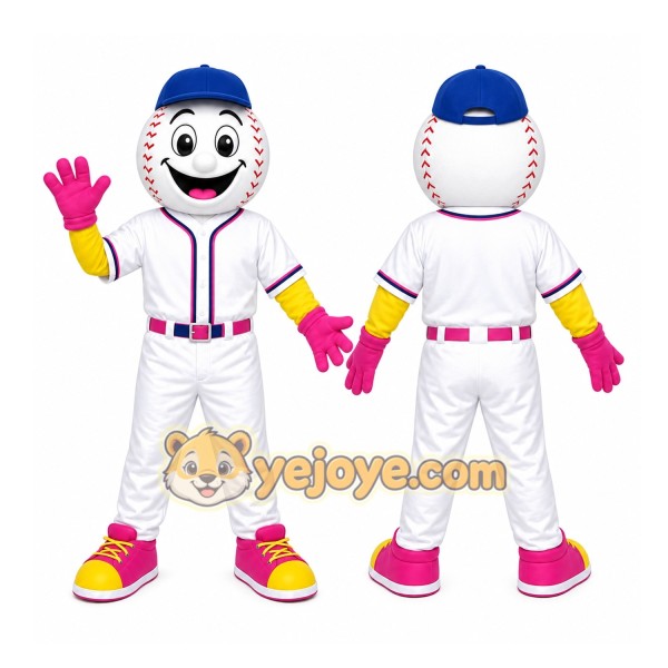 White Sports Character Mascot Costume