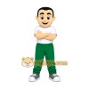 Cartoon Boy Green Pants Mascot Costume