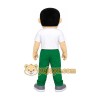 Cartoon Boy Green Pants Mascot Costume