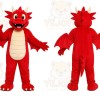 Red Dragon Mascot Costume