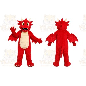 Red Dragon Mascot Costume