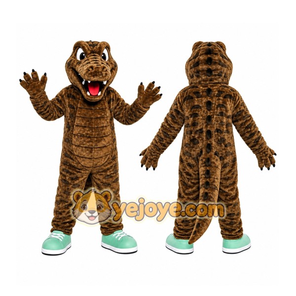 Cartoon Alligator Mascot Costume Adult Size