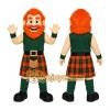 Orange Hair Girl Mascot Costume Orange Hair Girl Mascot Costume