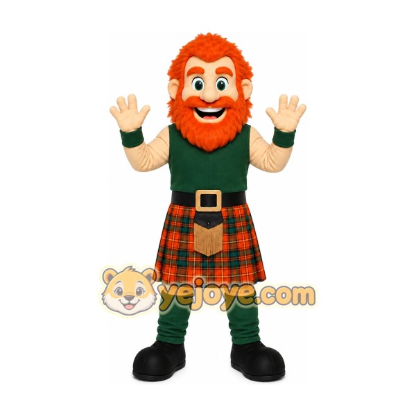 Orange Hair Girl Mascot Costume